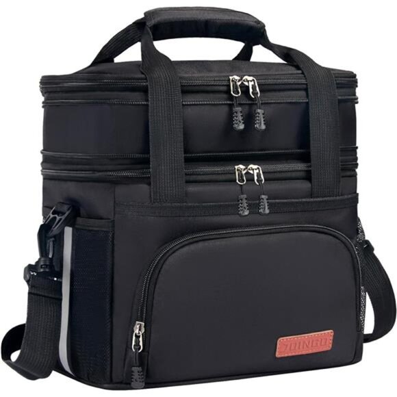 Lunch Box For Men/Women,Large Double-layer Insulated Expandable Reusable - Picture 1 of 14